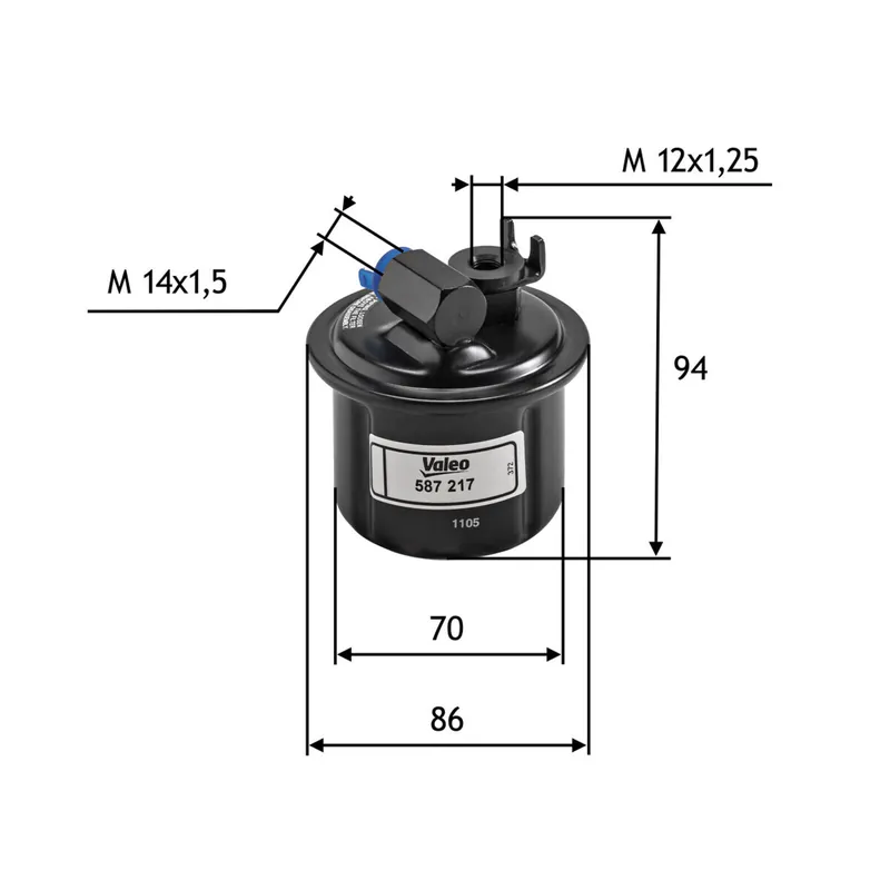 VALEO Kraftstofffilter 587217 Neue Kollektion