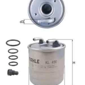 MAHLE Kraftstofffilter KL 490D Sale