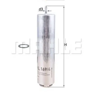 MAHLE Kraftstofffilter KL 169/4D Versand Am Gleichen Tag