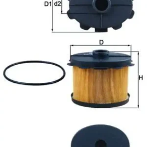 Begrenztes Angebot MAHLE Kraftstofffilter KX 84D