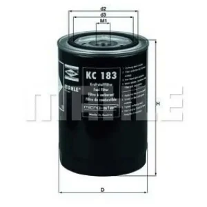 Garantierte Lieferung MAHLE ORIGINAL Kraftstofffilter KC 183