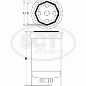 SCT - MANNOL Kraftstofffilter ST 6106 Gratis Versand