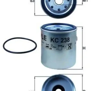 Neue Kollektion MAHLE Kraftstofffilter KC 238D