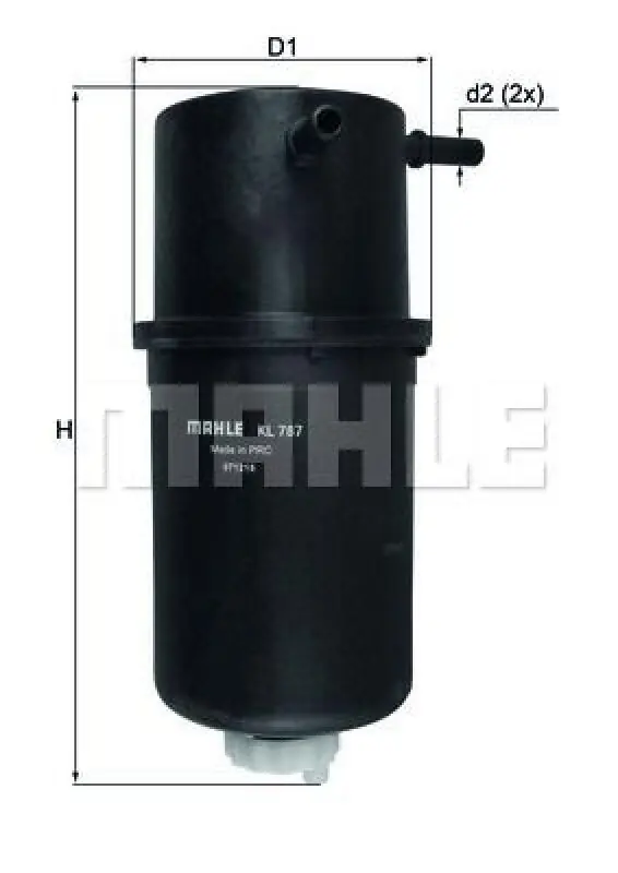 MAHLE Kraftstofffilter KL 787 Sonderangebot