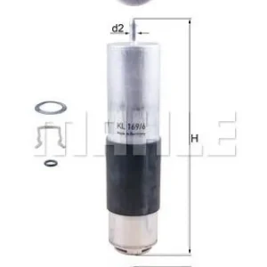 MAHLE Kraftstofffilter KL 169/6D Versand Am Gleichen Tag