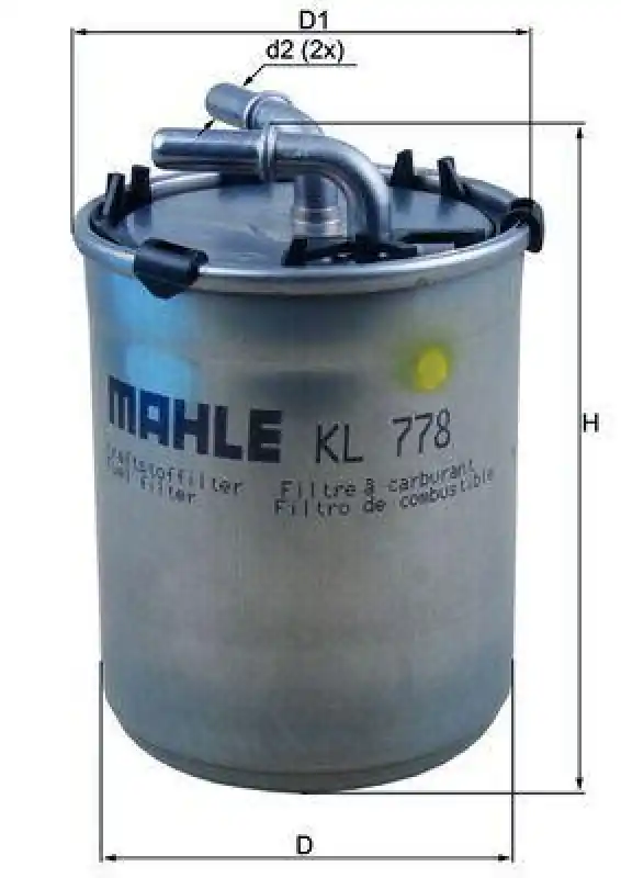MAHLE Kraftstofffilter KL 778 Neuheit