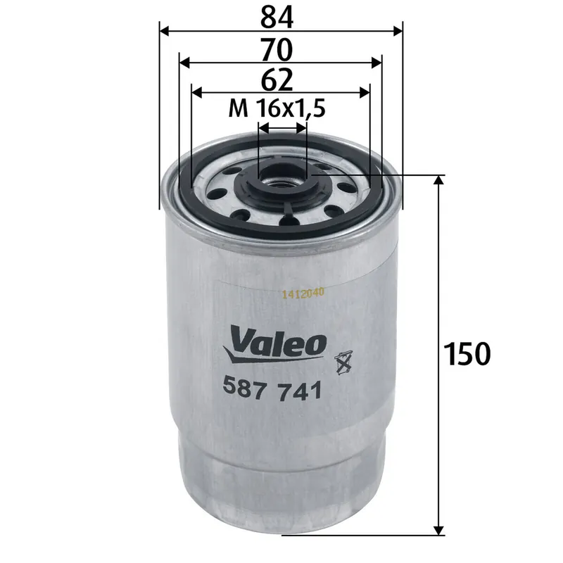 Abverkauf VALEO Kraftstofffilter 587741