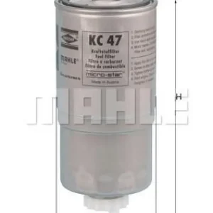 MAHLE Kraftstofffilter KC 47 Gratis Versand