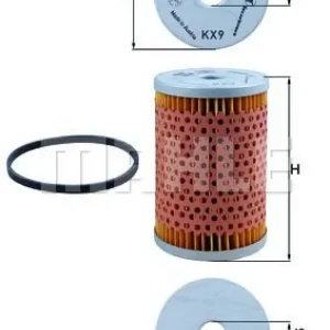 Preisknaller MAHLE Kraftstofffilter KX 9D