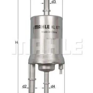 MAHLE Kraftstofffilter KL 871 Markenware