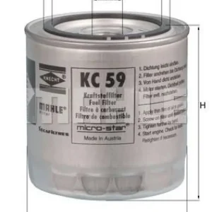 Preisknaller MAHLE Kraftstofffilter KC 59