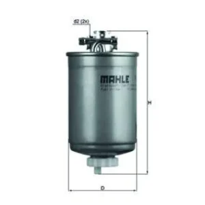 Preiswert MAHLE Kraftstofffilter KL 77