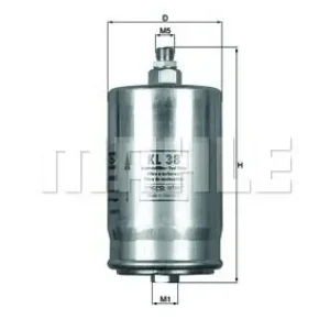 Kostenloser Rückversand MAHLE Kraftstofffilter KL 38