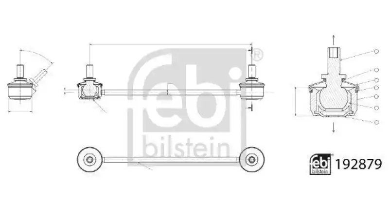 FEBI BILSTEIN Stange/Strebe, Stabilisator 192879 Neue Ware