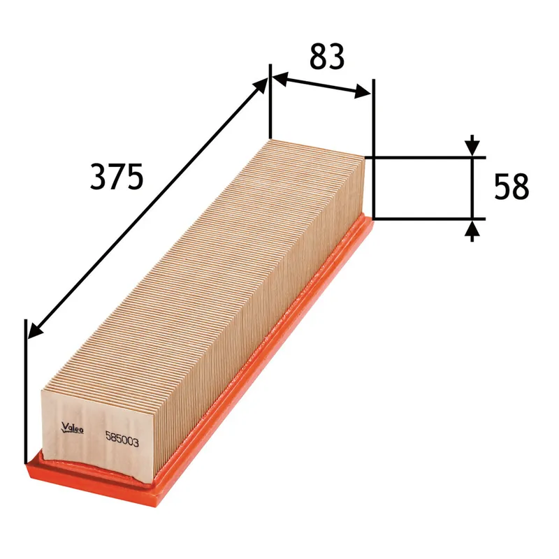 Ausverkauf VALEO Luftfilter 585003