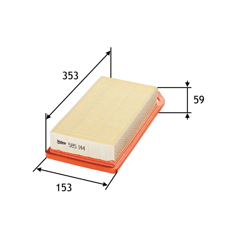 VALEO Luftfilter 585144 Echt