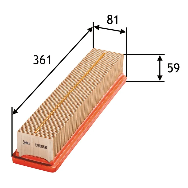 Finale Aktion VALEO Luftfilter 585056