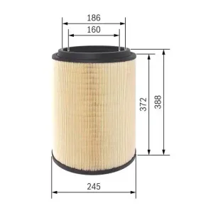 Preiswert BOSCH Luftfilter F 026 400 411
