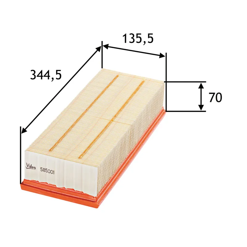 VALEO Luftfilter 585001 Wochenendangebot