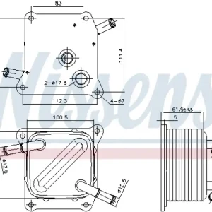 Preiswert NISSENS Ölkühler, Automatikgetriebe 91289
