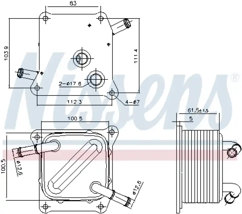 Preiswert NISSENS Ölkühler, Automatikgetriebe 91289