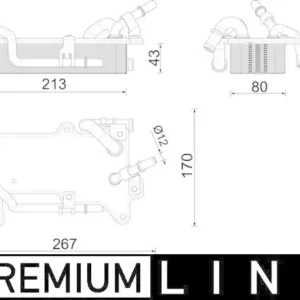 Expressversand MAHLE Ölkühler, Automatikgetriebe BEHR *** PREMIUM LINE *** CLC 284 000P