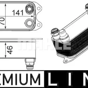 Angebot MAHLE Ölkühler, Automatikgetriebe BEHR *** PREMIUM LINE *** CLC 227 000P