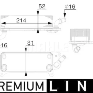 Expressversand MAHLE Ölkühler, Automatikgetriebe BEHR *** PREMIUM LINE *** CLC 77 000P