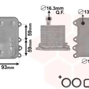 VAN WEZEL Ölkühler, Automatikgetriebe 6003560 Neue Kollektion