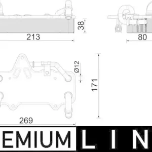 Nur Heute MAHLE Ölkühler, Automatikgetriebe BEHR *** PREMIUM LINE *** CLC 283 000P
