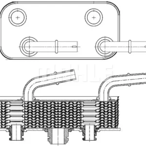 Finale Aktion MAHLE Ölkühler, Automatikgetriebe BEHR CLC 180 000S