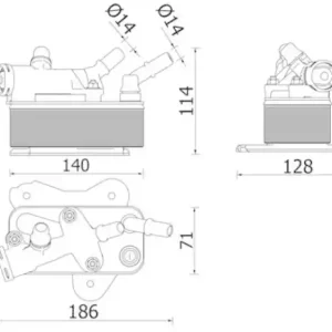 MAHLE Ölkühler, Automatikgetriebe BEHR *** PREMIUM LINE *** CLC 225 000P Echt