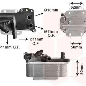 VAN WEZEL Ölkühler, Automatikgetriebe 6013709 Wochenendangebot