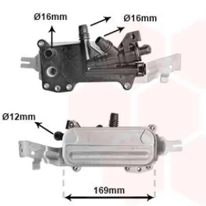 VAN WEZEL Ölkühler, Automatikgetriebe 6013710 Mega-Angebot