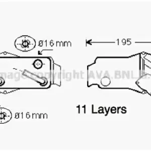 Zertifiziert PRASCO Ölkühler, Automatikgetriebe BW3351
