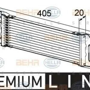 HELLA Ölkühler, Automatikgetriebe BEHR HELLA SERVICE *** PREMIUM LINE *** 8MO 376 726-401 Solange Der Vorrat Reicht