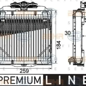 HELLA Ölkühler, Automatikgetriebe BEHR HELLA SERVICE *** PREMIUM LINE *** 8MO 376 753-571 Neu