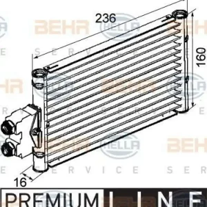 HELLA Ölkühler, Automatikgetriebe BEHR HELLA SERVICE *** PREMIUM LINE *** 8MO 376 747-201 Preiswert