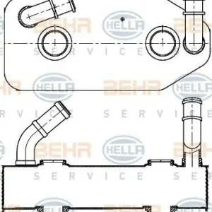 HELLA Ölkühler, Automatikgetriebe 8MO 376 787-681 Neu Im Sortiment