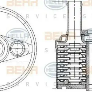 Knallerangebot HELLA Ölkühler, Automatikgetriebe 8MO 376 787-691
