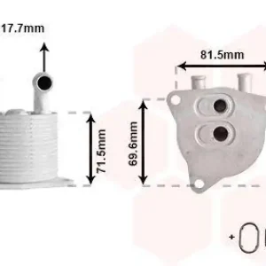 VAN WEZEL Ölkühler, Automatikgetriebe *** IR PLUS *** 59013711 Beliebt