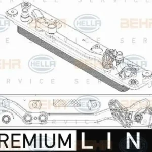 Heißes Angebot HELLA Ölkühler, Automatikgetriebe BEHR HELLA SERVICE *** PREMIUM LINE *** 8MO 376 792-781