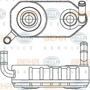 HELLA Ölkühler, Automatikgetriebe 8MO 376 787-671 Online Kaufen