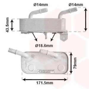 VAN WEZEL Ölkühler, Automatikgetriebe 6013753 Expressversand