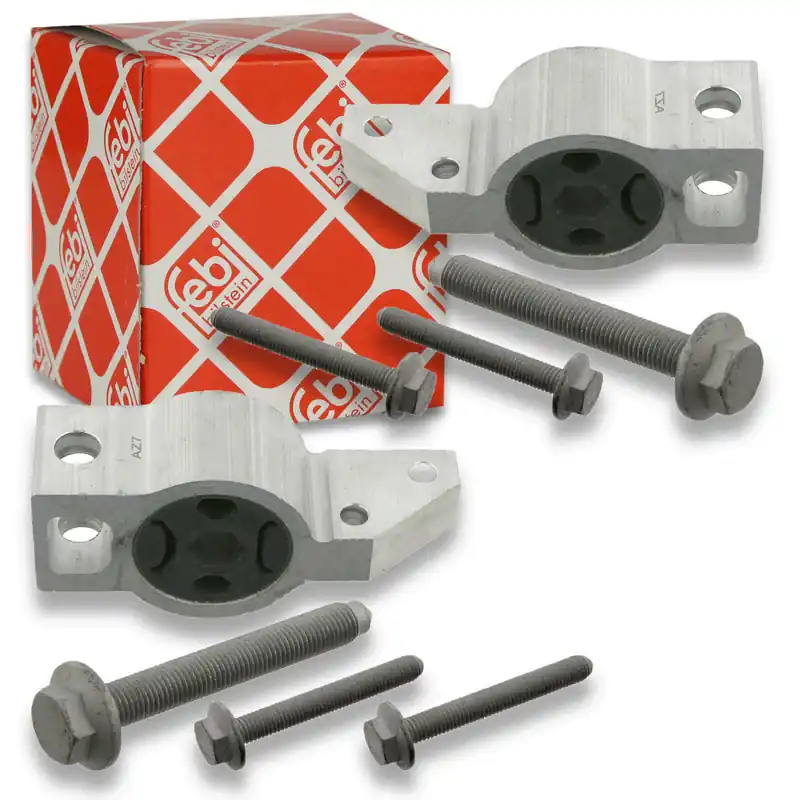 Zertifiziert 2x FEBI Querlenker Lagerbuchsen vorne passend für VW Golf 5 1.4 Audi A3 8PA 2.0