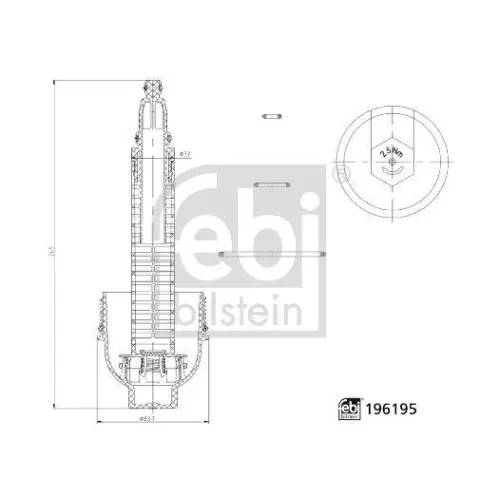 Letzte Chance FEBI BILSTEIN Deckel, Ölfiltergehäuse febi Plus 196195