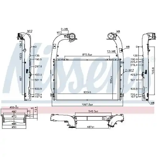 NISSENS Ladeluftkühler 97084 Preisknaller
