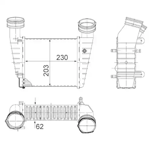 Neue Ware MAHLE Ladeluftkühler CI 347 000S