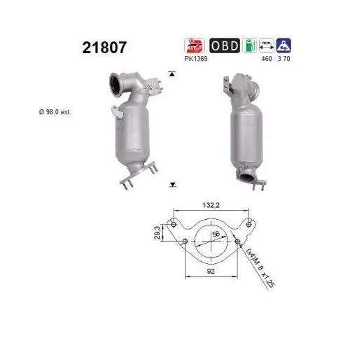 Meistverkauft AS Katalysator 21807