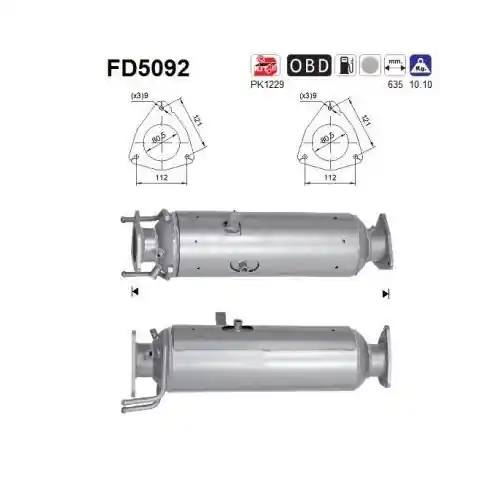 AS Ruß-/Partikelfilter, Abgasanlage FD5092 Finale Aktion